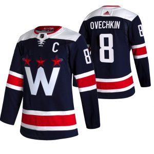 Washington Capitals Pelipaita Alexander Ovechkin Navy 2020-21 Alternate Kolmas Authentic